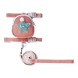 Hunderucksackgeschirr mit Leine,Schöner Haustierrucksack mit fünfzackigem Stern -Hundebekleidung, Haustierdekoration für tägliche Spaziergänge, Wandern, Training, Jagd, Outdoor-Abenteuer