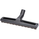 McFilter I Universal 32/35mm Hartbodendüse Staubsaugerdüse 360 mm extra breit kompatibel mit Siemens, Bosch, AEG, Miele, Philips, Samsung, Dirt Devil, Panasonic, 2 Laufräder, weiches Rosshaar