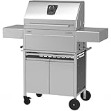 Schickling Holzkohlegrill 'Willy L - Deluxe' Edelstahlgrill Grillwagen, Rechteckig, 100% Edelstahl, Holzkohle-Grill mit Deckel, Made in Germany - Direkt vom Hersteller