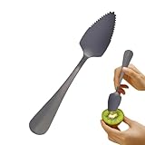 Grapefruit-Löffel – Edelstahl-Löffel mit Wellenschliff, Besteck-Küchenwerkzeug, modisches Utensil, Küchenhelfer für Kiwi, Dessert, Zitrusfrüchte