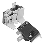 Angoily 2 Stück Schmetterlingsschutz Spender Ofen Liner Thermistor Vakuum Kompressor Maschine Sperre Überhitzen Thermal- Kühlschränke Startrelais Für Kühlschrank Booster Aluminiumlegierung