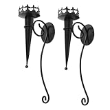 2 Stück Wandkerzenhalter aus Kreative Kerzenständer für Romantische für Wohnkultur Landhausstil Hauswärme Dekoration