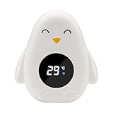 Badethermometer Baby, Digitales Wasserthermometer, Thermometer Baby, mit LED-Warnleuchte Temperaturwarnfunktion, geeignet für Kleinkinder Badewannen Pools