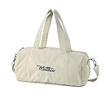 Kaululu Personalisierte Reisetasche mit Namen für Herren und Damen Große Faltbare Handgepäck Reisetasche Sporttasche Weekender Gym Duffle Bag für Camping Reisen (Beige)