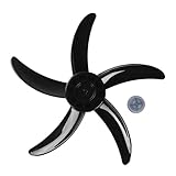 Generisch WuForge 16/18/20 Zoll Lüfterflügel aus Kunststoff mit Mutternabdeckung, universeller Lüfterflügel, Ersatz for Haushaltsventilatoren, Standventilatoren(Type D 20 Inch)
