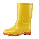 Warehouse Deal Retourenware, Gummistiefel Damen Kurz, Winddicht Sommerstiefeletten Regenstiefel Wasserdicht Rutschfest Reitstiefeletten Damen, Mittelalter Schuhe, Westernstiefel Halbhoch Küche Stiefel