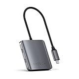 SATECHI USB-C Hub 4-Port – Nur Datenübertragung (kein Laden/Video) – Für M2, M1 MacBook Pro/Air, M2, M1 iPad Pro/Air, M2 Mac Mini, iMac