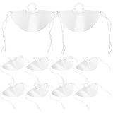 LOORGVEL 10 Stück Teiliges Transparentes Kunststoff gesichtsschutz Anti beschlag Ergonomisch Leicht und Flexibel Klare Schutzmaske für Küchen Restaurantpersonal für Gastronomie und