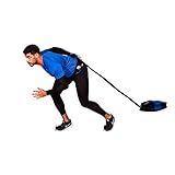 Fitness Health Power Speed Sprint Trainer-Tasche mit Laufgürtel, voll verstellbar, unterstützt bis zu 50 kg Widerstandstraining, Schlittentasche, ungefüllt, Sandsack, Sprintsack, Speedsack, Training