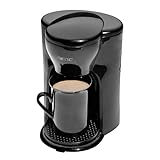 Clatronic® 1-Tassen-Kaffeeautomat | Kaffeemaschine perfekt für Singles | Filterkaffeemaschine inkl. Keramiktasse | kleine Kaffeefiltermaschine ideal für unterwegs | KA 3356