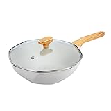 Achtkantiger Topf flacher Boden ohne Klebstoffe hausgemachte Pfanne, Gemüsepfanne