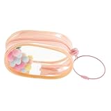 Milisten -Lauftasche Mini-Figurentaschen Mini-Schlüsselanhängertasche Puppe Ausstellungstasche Schlüsselbeutel Transparente Puppen-Präsentationstasche Mini -Tasche Puppenträger PVC Rosa