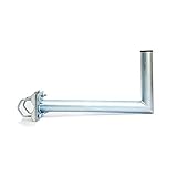 Premium X Balkonausleger 50cm Stahl Geländerhalter Balkonhalter SAT-Antenne Mast-Ausleger Halterung für Satellitenschüssel