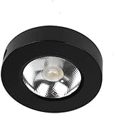 SSDDLZEQ Beleuchtung Robuster, runder, ultradünner kleiner 15-W-Strahler, oberflächenmontierter COB-LED-Deckenleuchte, Deckeneinbauleuchte, einfacher Mini-Scheinwerfer(Warm Light,Gold)