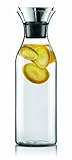 EVA SOLO | Kühlschrankkaraffe 1,4l | Für heiße und kalte Getränke | Spülmaschinenfestes Borosilikatglas | Ausgießer aus Edelstahl und Silikon | Dänisches Design, Funktionalität und Qualität