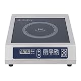Induktionskochfeld Gewerblich 3500W - 11 Leistungsstufen, LED-Anzeige, automatische Topferkennung, Professionelles Edelstahl-Kochfeld mit Kupferspule & 75kg Tragkraft für Gastronomie/Hotels/Haushalt