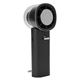 BONKZEBU Elektrischer Taschenventilator, Leiser Mini-Handventilator, Hochgeschwindigkeitsventilator für Büro, Zimmer, Reisen, Camping, ABS, 2,36 X 2,18 X 6,38 Zoll (Grau)