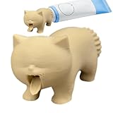 Katzen-Zahnpastaspender – 3,9 x 7 x 4,1 cm, langlebiger Silikon-Zahnpasta-Spender, Haustierpflegezubehör, ideal für Katzen und kleine Haustiere, einfach zu bedienen, reisefreundlich