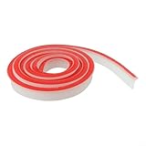 Oniissy Flexibler Silikon-Duschbarriere, Wasserstopper, 100–300 cm Länge, Badezimmer, wasserdichter Streifen für schwunglose Duschen und Küchenbereiche (transparent, 2,5 m)