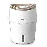 Philips Series 2000 Luftbefeuchter – für Räume bis 38 m², NanoCloud-Technologie, 2 Geschwindigkeitsstufen, 2-Liter-Tank (HU4811/10)