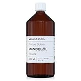 Mandelöl 1000ml - 100% reines Basisöl von wesentlich. - natürliche Pflege für Haut und Haar