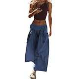 Sommerhose Damen Leicht Cargohose Damen Parachute Pants Haremshose Streetwear Freizeithose Baggy Hose Weites Bein Boho Hose Jogginghose Wanderhose Trekkinghose Relaxhose Bequeme Einfarbiger Leichte