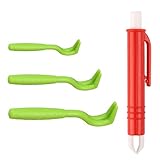 KEWUZY Zeckenzange Zeckenhaken Zeckenentferner, 3er Set Zeckenhaken Und 1er Set Zeckenpinzetten, Zeckenzange Bieten Menschen Und Tieren Eine Einfache, Bequeme Und Sichere