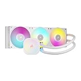 CORSAIR iCUE LINK TITAN 360 RX RGB Flüssig-CPU-Kühler – 360mm AIO – 3x RX120 RGB-Lüfter Inklusive – Geeignet Für Intel LGA 1851/1700, AMD AM5/AM4 – Inklusive iCUE LINK System Hub – Weiß