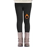 Nlieanuc Thermoleggings Mädchen High Waist - Gefütterte Thermo Leggings Kinder Blickdicht Winter Sportleggings Lang Elastisch Thermohose Mädchen