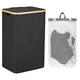 Zunishaone Wäschekorb, schmaler Wäschekorb, hoher Wäschekorb – Wäschekorb mit faltbarem Deckel des schmalen Wäschesacks, Aufbewahrungskorb für große und große Wohnaccessoires