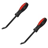 Eieenotee 2 Stücke Holzbearbeitung Nagelzieher Rot & Schwarz Metall+Kunststoff Verwendet für Holzbearbeitung und Autoreifenwartung Schraubendreher Pry Bar