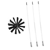 PEPLAYTAL Rohrreinigungsbürste Teilig Kamin und Trocknerrohrbürste Duct Cleaning Tool für Effiziente Innenrohrreinigung ohne Bohrmaschine
