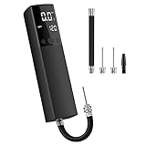 JNJOOD Elektrische Ballpumpe, intelligente Luftpumpe, schnelles Aufpumpen, tragbarer Ball, genaues Manometer und digitales LCD-Display