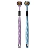 Dreifache Zahnbürste | 360-Grad-Reinigungsbürste für Reisen | tägliche Mundhygiene für Erwachsene | tragbare Größe für Reisen und Zuhause