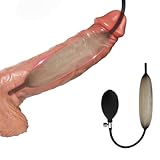 BDSMJOY Silikon Dilator Harnröhre Aufblasbar Φ 36 MM,Harnröhren Dilatatoren Männer mit 3 Penisringe,Plugs Sexspielzeug Set,Prostata Stimulation erotisches Sexspielzeug für Männer Solo (Schwarz)