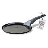 Fackelmann Crepepfanne 25cm Statement – Keramik beschichtete flache Pfanne - Recyceltes Aluminium mit Antihaft-Beschichtung – Für alle Herdarten inklusive Induktion, PFAS-frei