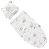 Mikiuly Pucksack Baby, Swaddle Schlafsack Baby, Baby Swaddle Sack, Baby Schlafsäcke für Neugeborene, Verstellbare Säugling Wrap, Weich und Gemütlich Pucktuch Säuglinge fur Mädchen, Jungen, 1er Pack