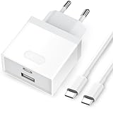 USB C ladegerät für iPhone 15/15 Plus/15 Pro/15 Pro Max mit 2M Ladekabel, 20W Schnellladegerät Netzteil Stecker für Samsung Galaxy S23/S22/S21, iPad, Fast Charger Adapter Schnellladekabel Anlikool