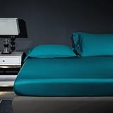 JIANINGHOME Spannbettlaken 180x200 Grün,Spannbetttuch weiche Baumwolle mit Rundumgummizug Kuschelig Bettlaken