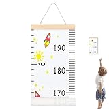 zjhukfmc Messlatte für Kinder, abnehmbare Wandtabelle für Kinder, Wachstums-Tracker mit Umhängeband, abnehmbar, wiederverwendbar, für Heimdekoration, Inneneinrichtung, Spielzimmer, Elternwerkzeug