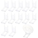 13 Stück Acryl Tellerständer Verstellbar, Transparente Dekoständer für Teller, Handy, Bücher, Fotos - Kunststoff Display Aufsteller Set, Universal Präsentationsständer für Bilderrahmen,, Kunstwerke