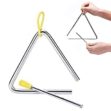 Triangel Musikinstrument,Kinder Musikinstrumente,Triangel Percussion,Musik Triangel Instrument,Musikalisches Dreiecksinstrument Mit Schlägel,Dreieck Instrument Für Schulkinder Und Anfänger