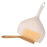 MUCKLILY 1 Satz Mini Besen und Kehrschaufel Set Teiliges Tragbares Reinigungskit mit Borsten für Effektive Staubreinigung Tischen Betten für Zuhause und Büro
