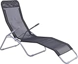 Trend Line Sonnenliege Stahl-Gestell Gartenliege Relaxliege Bäderliege Liege