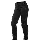 DAINESE Damen Drake 2 Air Tex Pants Wmn Motorradhose aus Stoff, elastisch, mit Protektoren, schwarz/schwarz, 40