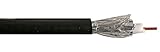 Koaxialkabel, RG6U, Schwarz, 100 m, 1 Stück