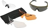 blntackle76 Set Swiss Eye® Raptor incl Clip Adapter für Sehstärken Korrektur Brille balistiche Schutzbrille, Schießbrille, Sportbrille Wechselgläser, swisseye ® Farbewahl (khaki/sand/coyote)