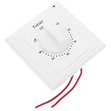 EXHUMKY Mechanische Zeitschaltuhr für Innenbereich Steckdose mit Timerfunktion Aufputzmontage Präzise Zeitsteuerung und Energiesparend für Lampen und Elektrogeräte