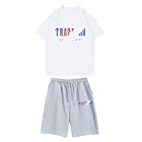 JYJXFD Nofs Hose Trapstar Tshirt Kinder Jogginganzug Mädchen Sportsachen Kinder Mädchen Set Corteiz Cargo Kinder Sportanzug Jogginganzug Mädchen 140 Bench Tracksuit Trapstar Trikot Weiß