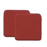 RACE LEAF 2er Set 40,5x40,5 cm Memory Foam Slow Rebound Sitzkissen Indoor Household Sitzkissen Wasserfeste Oberfläche und rutschfeste Unterseite Schwarz (Rot)